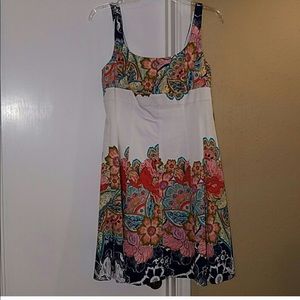 Bright colored floral sundress